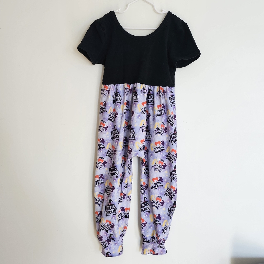 Boutique Hocus Pocus Halloween Jumpsuit Romper, Size 3T 4T